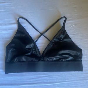 Black Victoria Sport Triangle Bralette